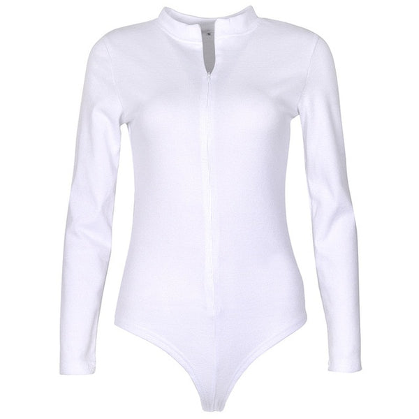 One-Piece Knitted Bodysuits Autumn V-Neck Long Sleeve Body Tops Rompers Casual Buttons Bodysuit